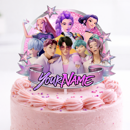 Custom KPop Cake Topper - Saja Boys & Huntrix Cake Topper