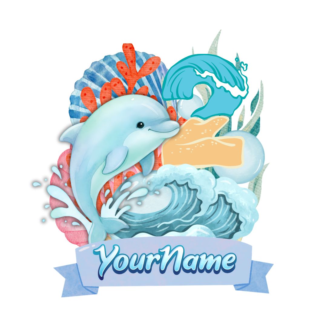 Custom Cake Topper – Dolphin