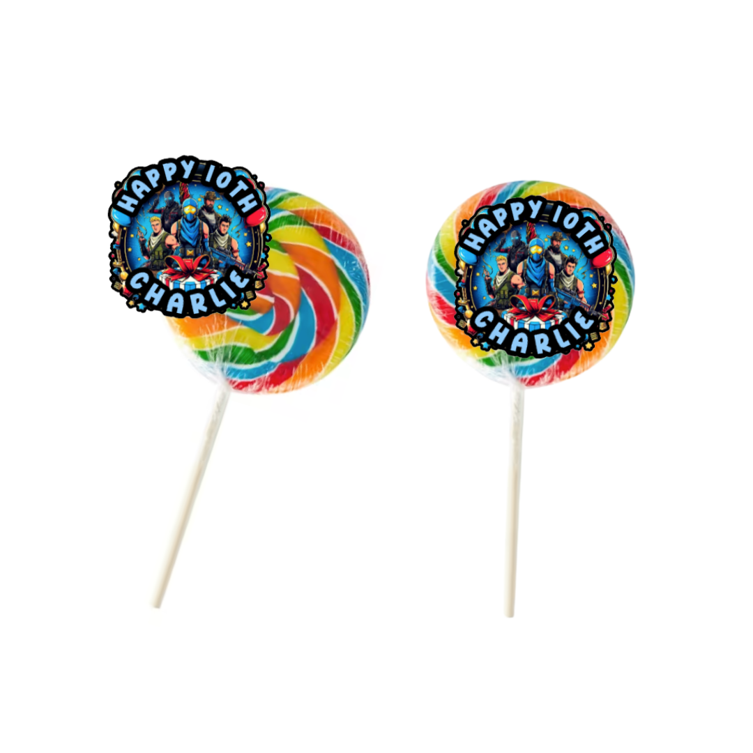 Make Your Own Party Lollipop Decorations - Personalised Design