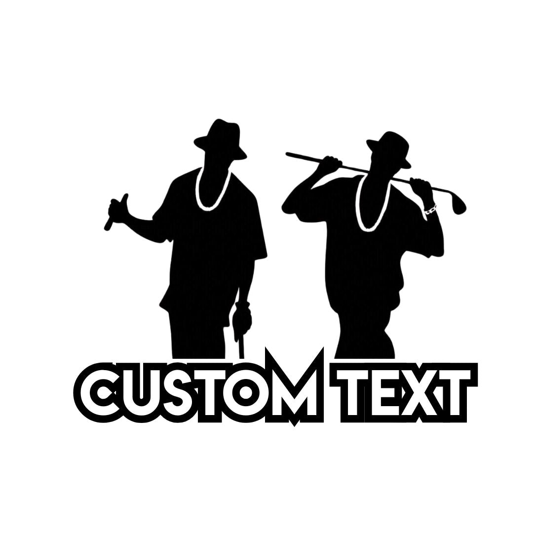 Urban Golf Cart (Male) - Custom Vinyl Decal 29cm