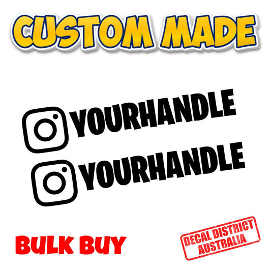 Bulk Buy - 35x IG Handle Decals - Multiple Sizes - Premium Die Cut Vinyl