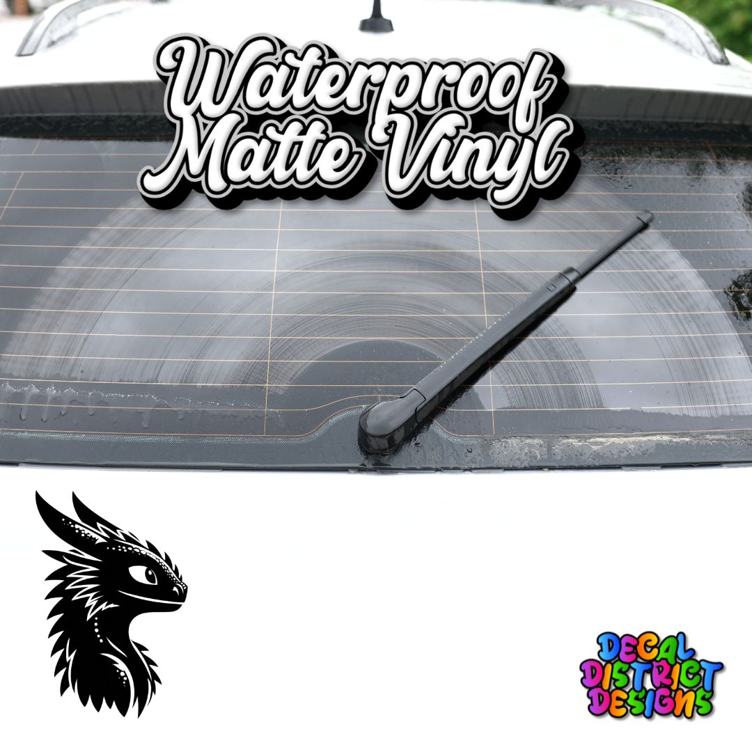 Cutest Dragon Head - Vinyl Decal - 10x15cm