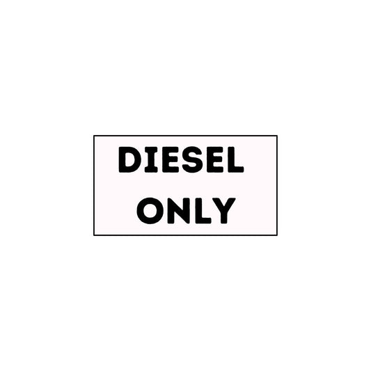 Diesel Only Decal - 5cm x 3cm