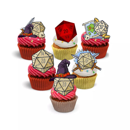 Dungeons & Dragons - 24x Cupcake Toppers.