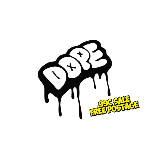 Dope - Black Premium Matte Vinyl - 8cm