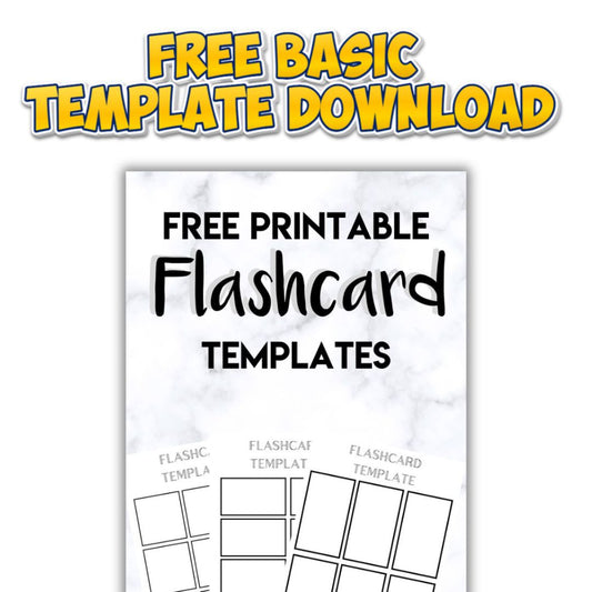Free Download - Flash Card Template