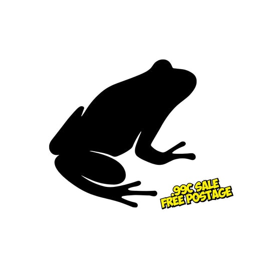 Frog- Black Premium Matte Vinyl - 8cm