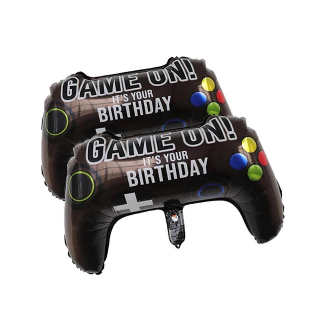2x Game Controller Foil Balloons – Gamer Party Decorations 🎮