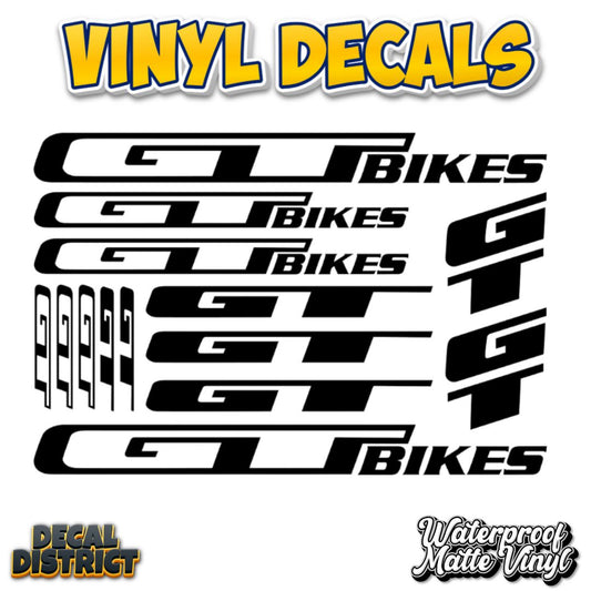 GT Bikes Frame Decal Sheet 29cm