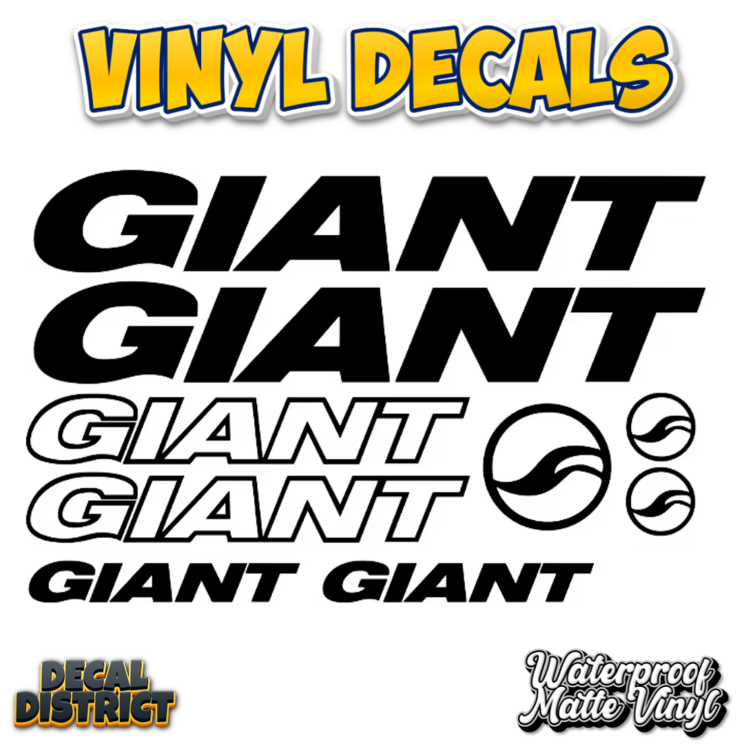 GIANT Frame Decal Sheet 25cm