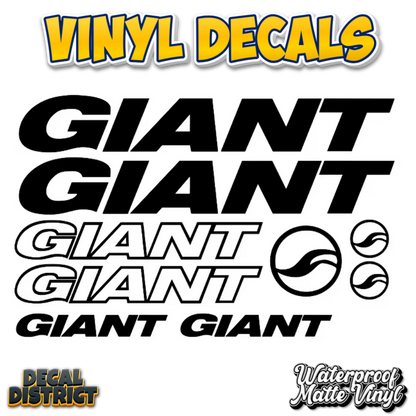 GIANT Frame Decal Sheet 25cm