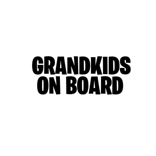Grandkids On Board - Vinyl Decal - 10x3cm