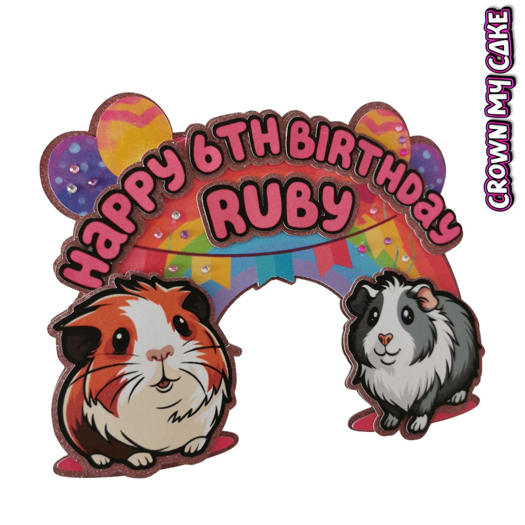 Guinea Pig Custom Cake Topper