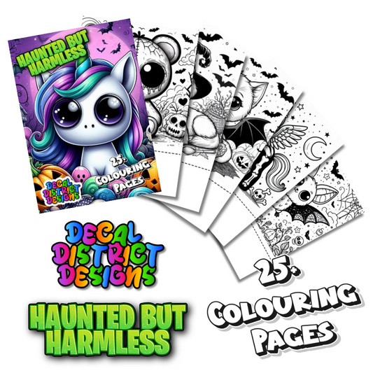 Haunted But Harmless - Digital Colouring Book