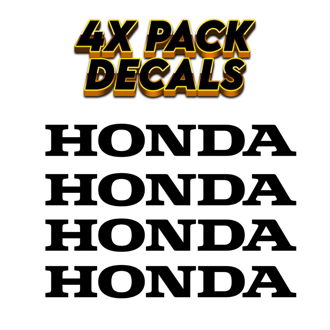 4x Honda Vinyl Cut Decals