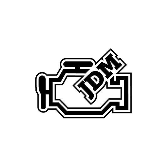 JDM Engine Light - 8cm Vinyl Decal - JDM
