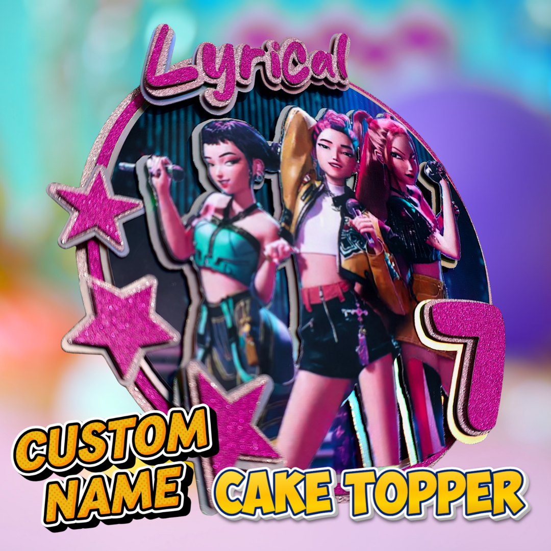 Custom Cake Topper - Kpop Demon Hunters