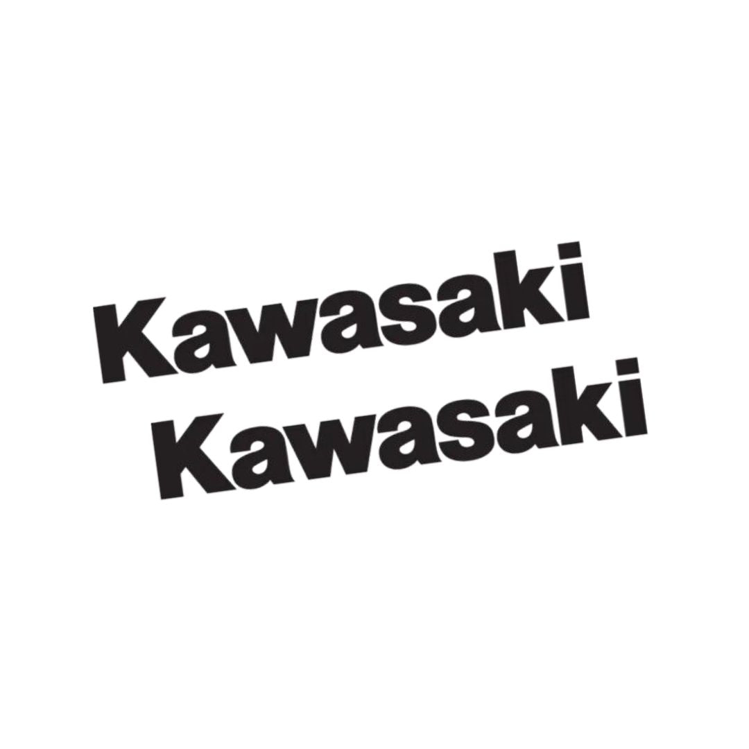 Pair of Kawasaki Decals - Multiple Sizes - Die Cut Vinyl