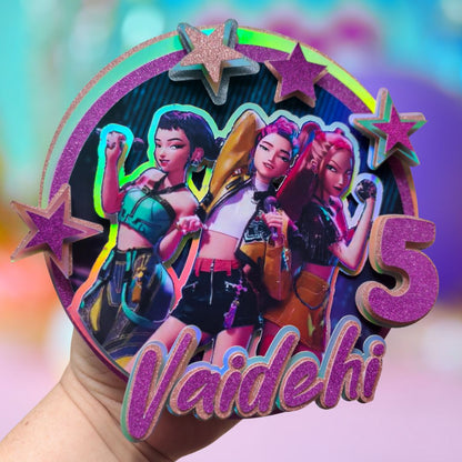 Custom Cake Topper - Kpop Demon Hunters