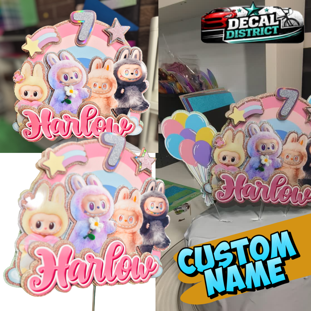 Personalised Cake Topper - Choose Your Own Theme