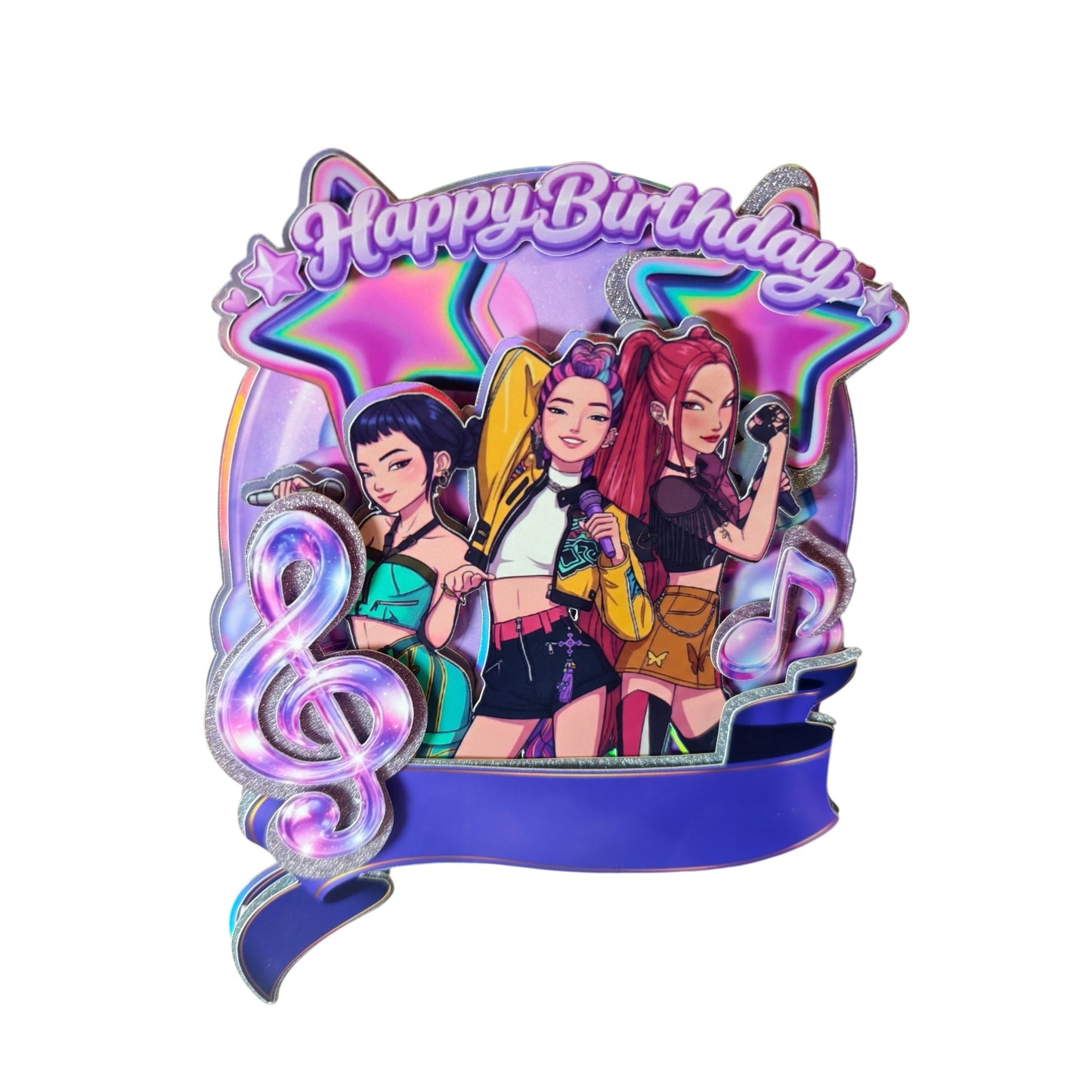 Personalised KPop Huntrix Cake Topper: Leftover Vault
