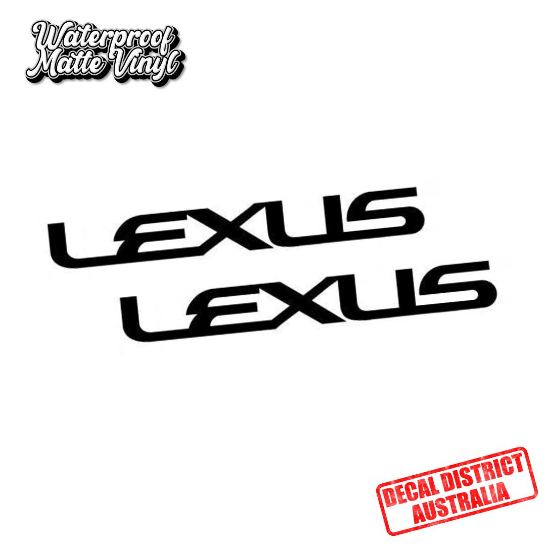 Pair of Lexus Decals - Multiple Sizes - Die Cut Vinyl