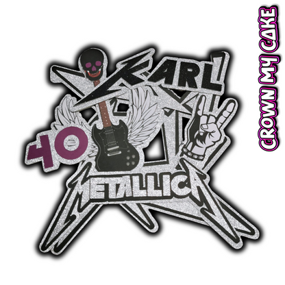 Metal Band Custom Cake Topper