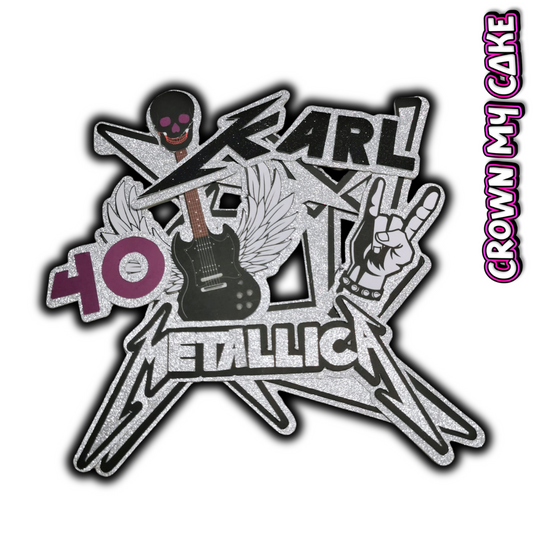 Metal Band Custom Cake Topper