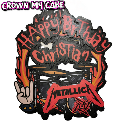 Metal - Rock On - Custom Cake Topper
