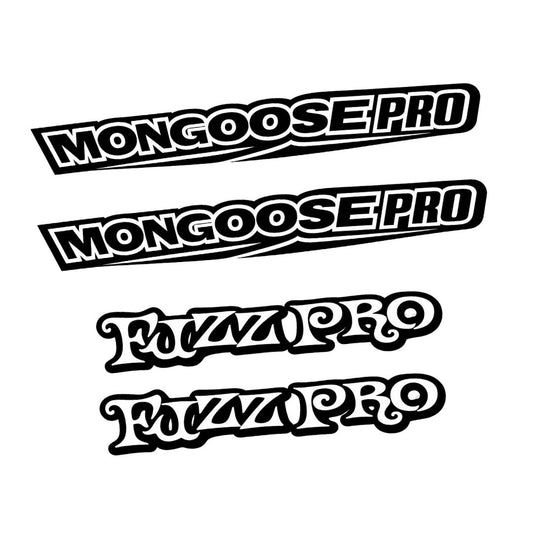 Mongoose Fuzz Bike Frame Decals 25cm