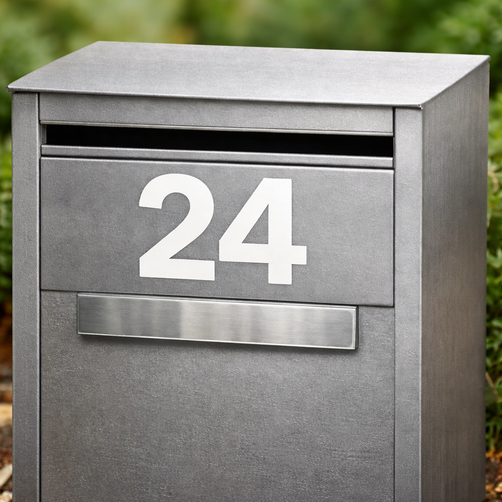 Custom Letterbox Number Decal – Waterproof Matte Vinyl Personalised House Number Sticker for Mailbox