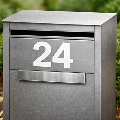 Custom Letterbox Number Decal – Waterproof Matte Vinyl Personalised House Number Sticker for Mailbox