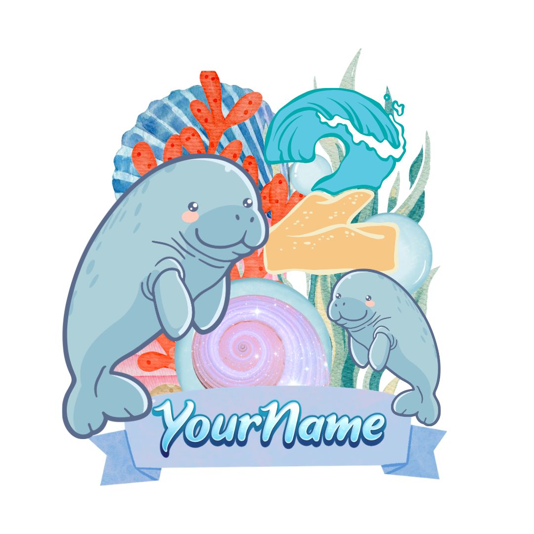 Custom Cake Topper – Manatee