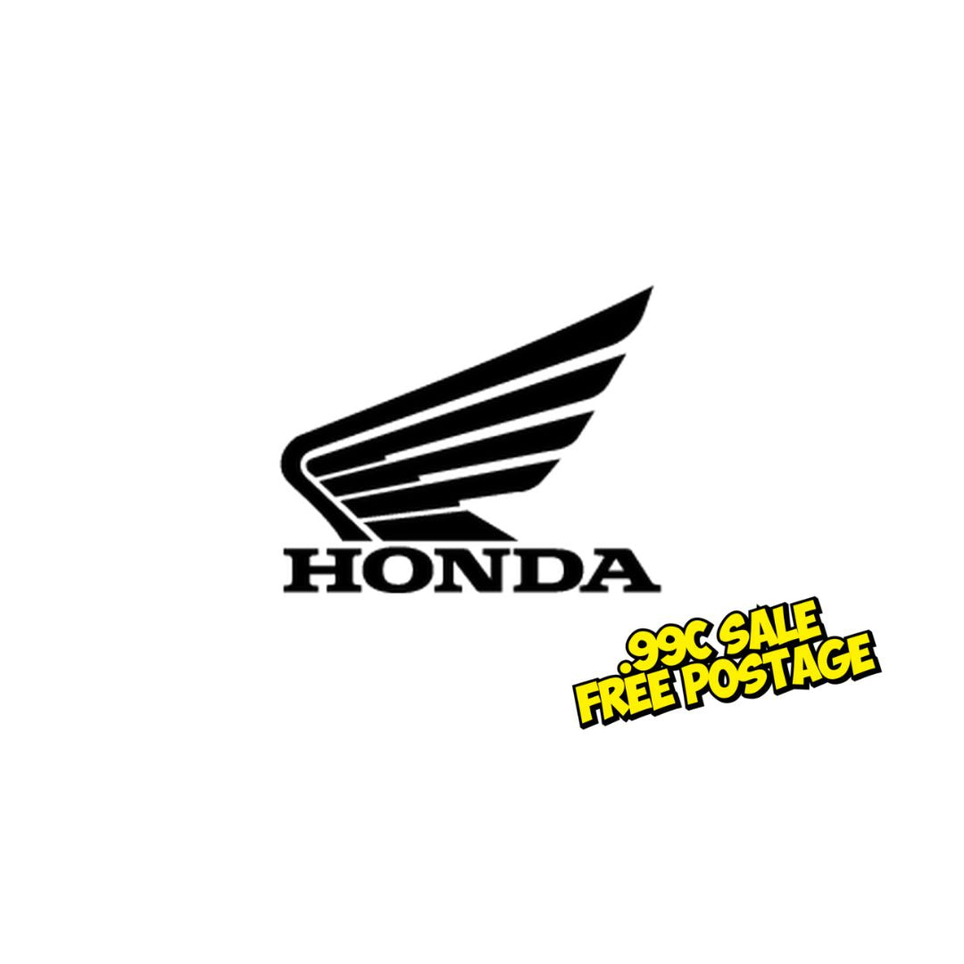 Matte Black Honda Wing Decal- 6cm