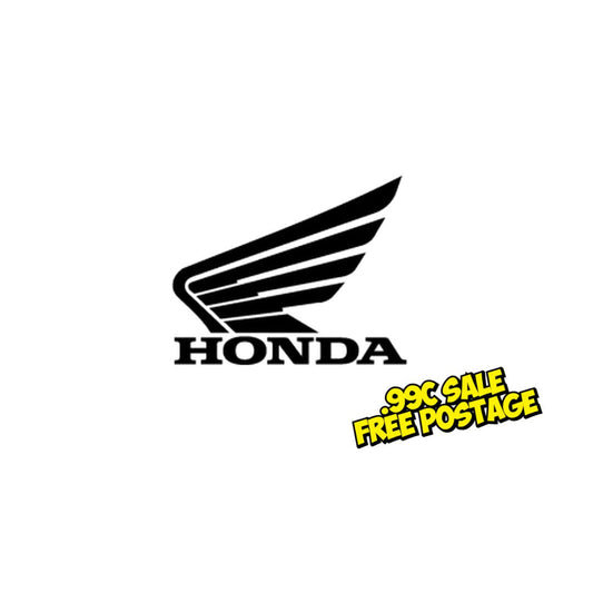 Matte Black Honda Wing Decal- 6cm
