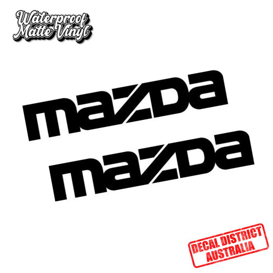 Pair of MAZDA Decals - Multiple Sizes - Die Cut Vinyl