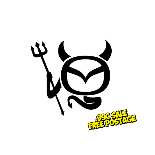 Mazda Devil Vinyl Decal - 8cm