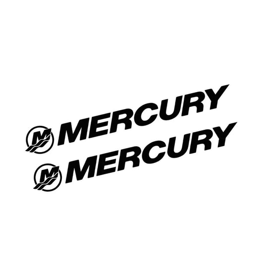 Pair of Mercury Decals - Multiple Sizes - Die Cut Vinyl