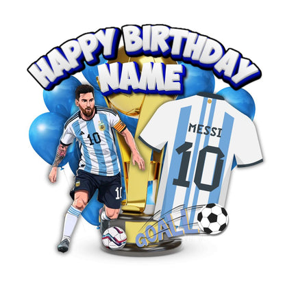 Messi- Argentina Custom Cake Topper - Personalised II