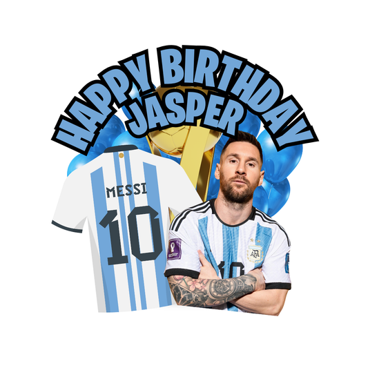 Messi- Argentina Custom Cake Topper - Personalised