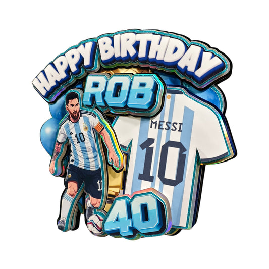 Messi- Argentina Custom Cake Topper - Personalised II