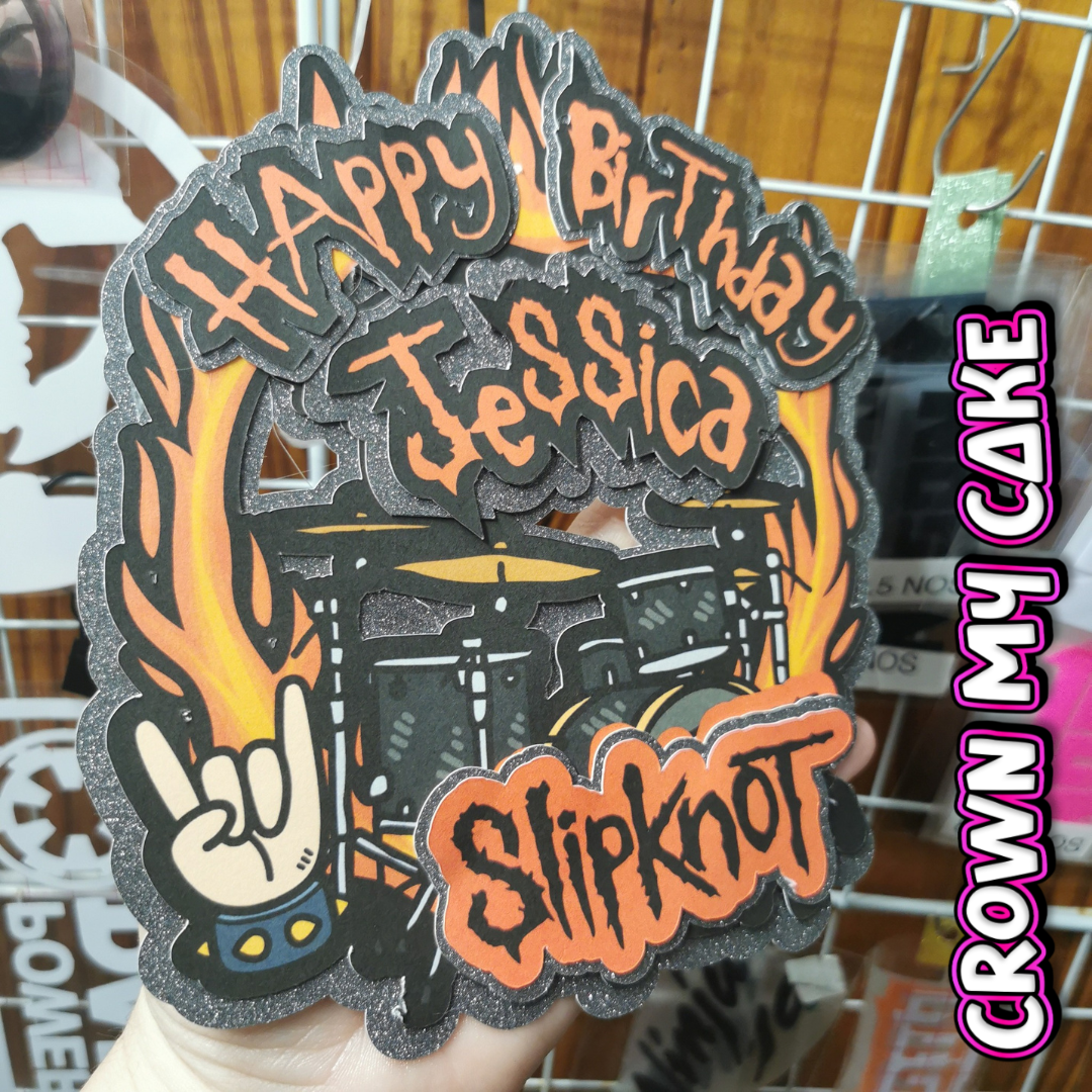 Metal - Rock On - Custom Cake Topper