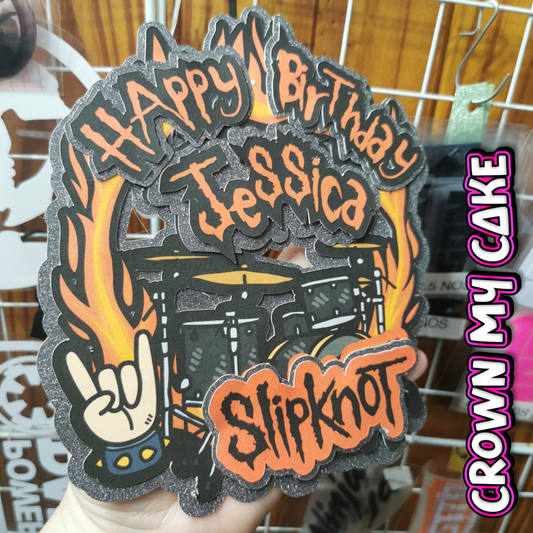Metal - Rock On - Custom Cake Topper