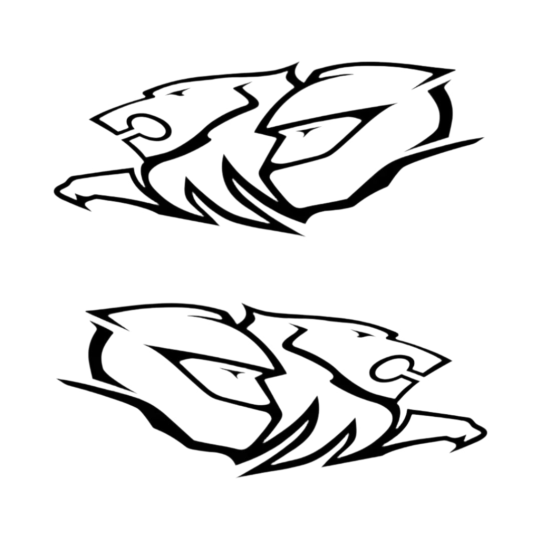 Mirrored Set - Holden Racing Vinyl Decal