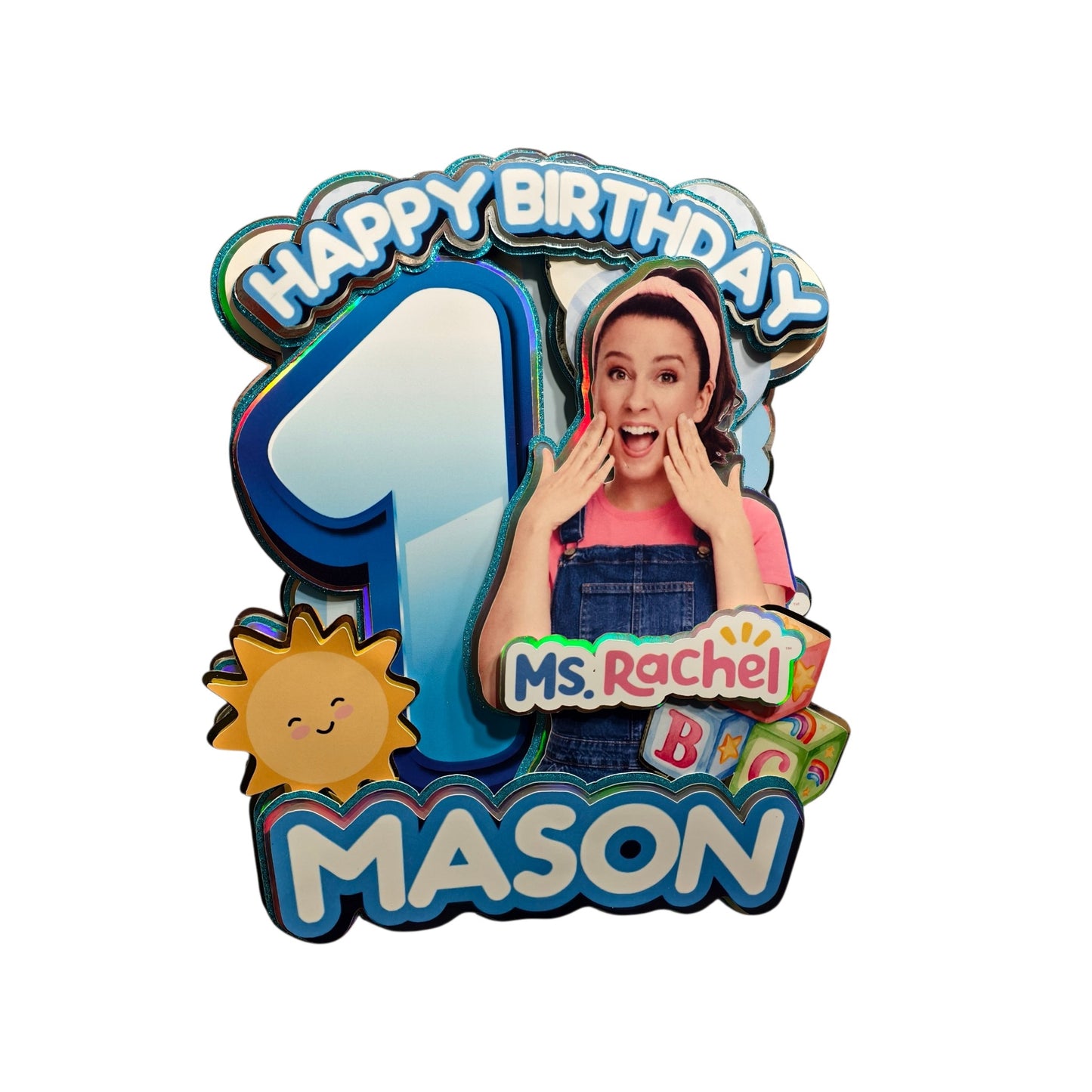 Personalised Cake Topper - Choose Your Own Theme