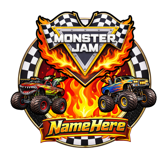 Custom Cake Topper - Monster Trucks