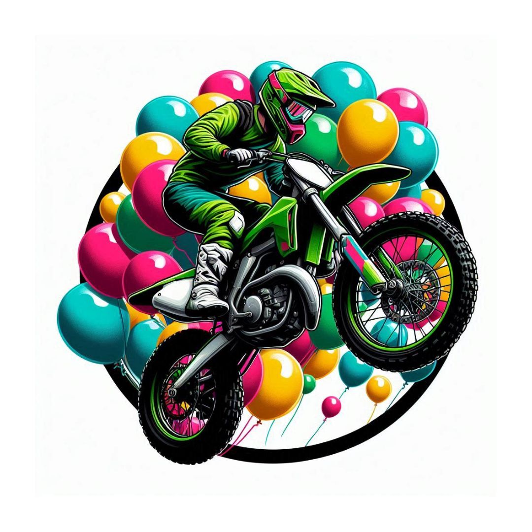 MotoX Cake Topper Bundle + 12 Cupcake Toppers