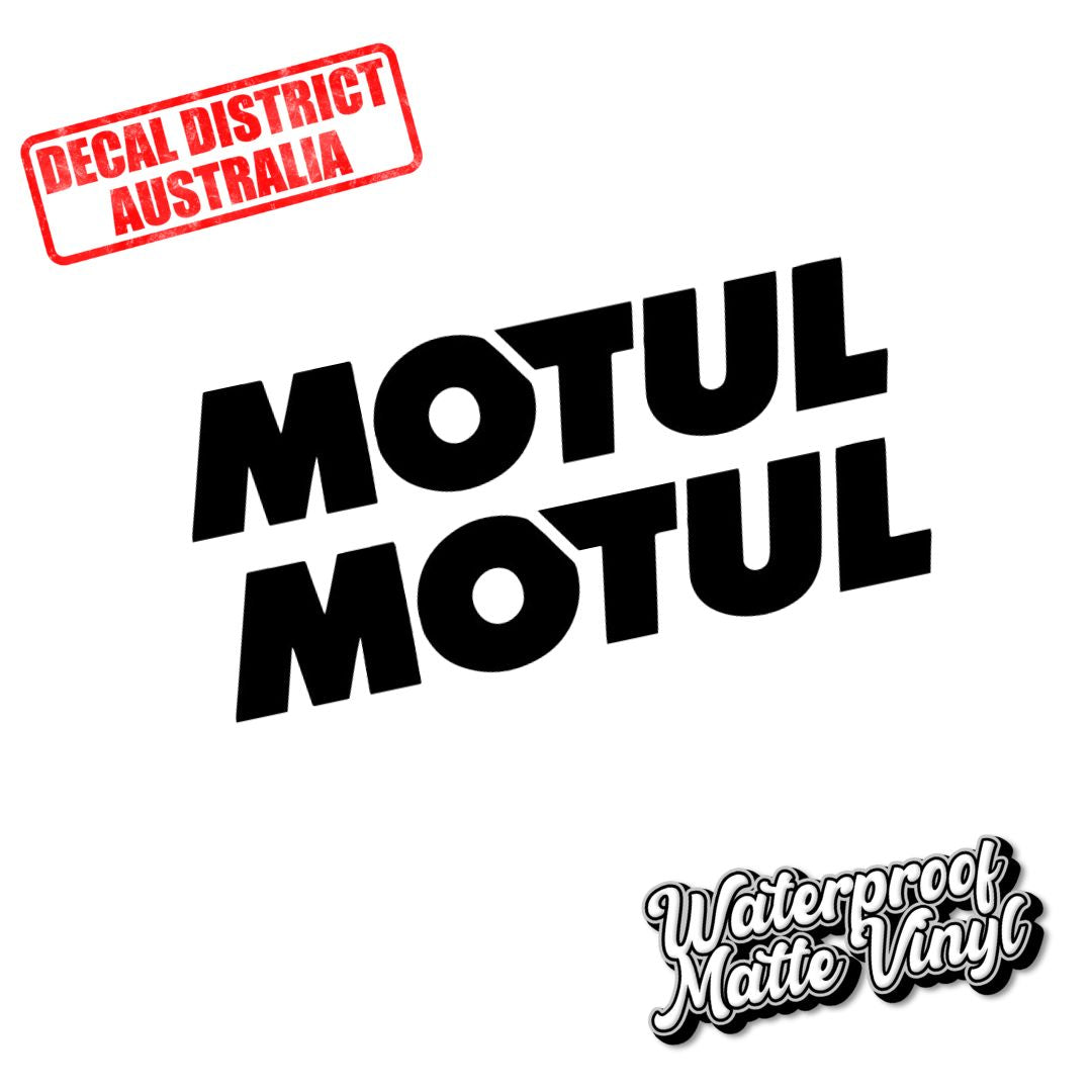 2x Motul Vinyl Decals - 14cm