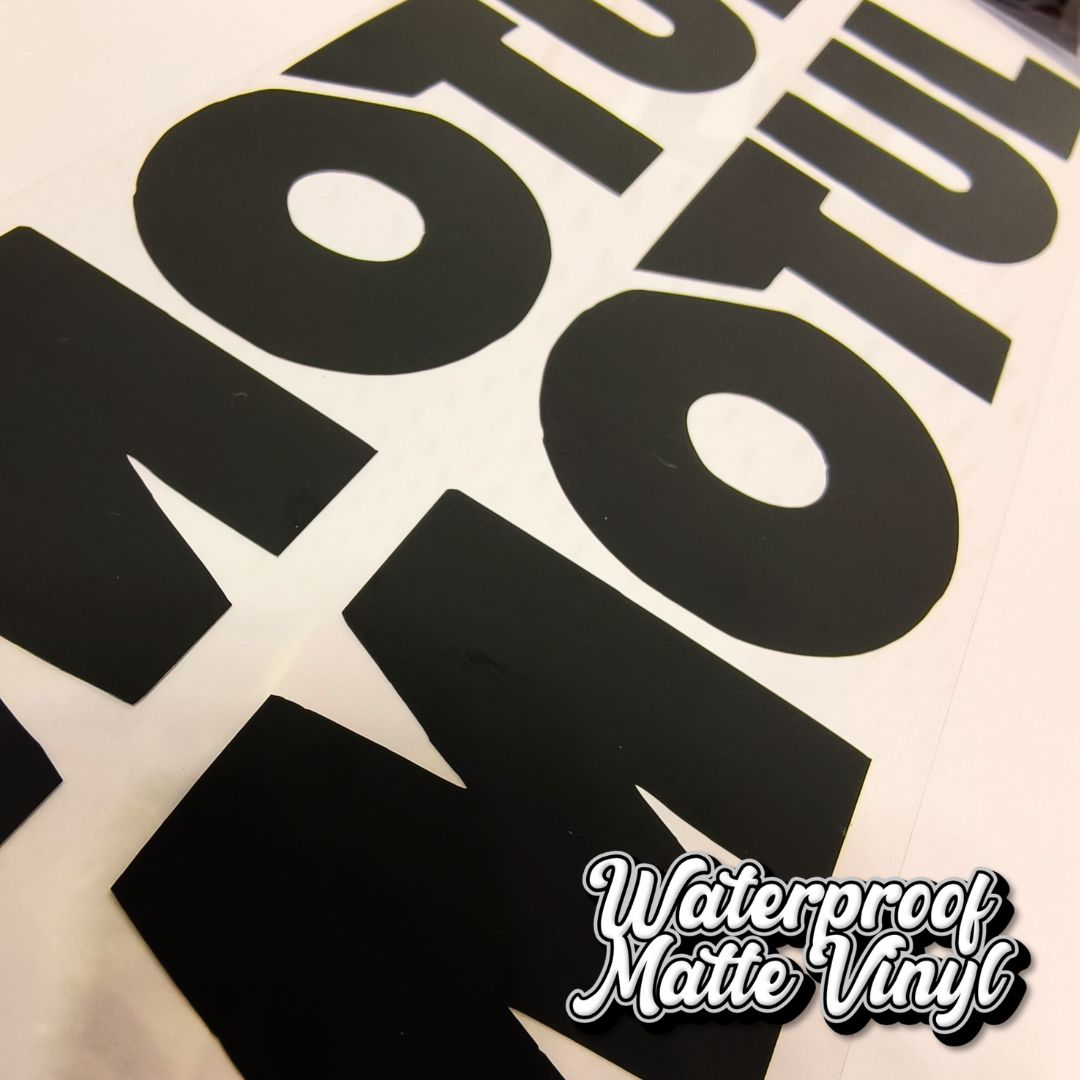 2x Motul Vinyl Decals - 14cm
