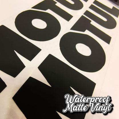 2x Motul Vinyl Decals - 14cm